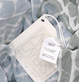 Wynne Layers Chiffon Convertible Printed Border Poncho Green / Off White M/L