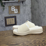 Clarks Drift Twist Wedge Slide Sandals 26181604 Cream Off White 7.5W