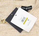 Halston Womens Tweed Chain-Trim Shift Dress HD4JMB8T Oatmeal Brown 14