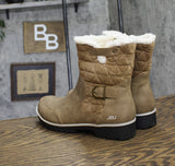 JBU Womens Glasgow Water Resistant Bootie B2GLG54 Taupe Brown 9M