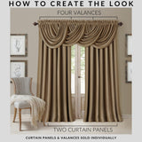 Elrene Home Fashions Room Darkening Rod Pocket Window Panel Gold Yellow 52x84