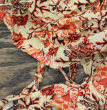 Mango Womens Maxi Woven Flowy Dress Red Paisley US 6 (EUR M)