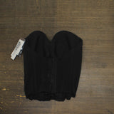 Dominique Womens Vivienne V-Wire Longline Strapless Bridal Bra Corset Black 38D