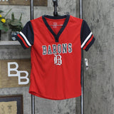 MLB MiLB Birmingham Barons Girls Youth Henley Jersey 196761918644