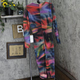 Vince Camuto Womens Printed Long-Sleeve Bodycon Dress VC4M5555 Red Multi 8