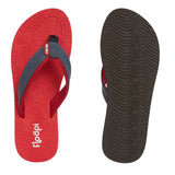 Floopi Women Durable EVA Floral Textured Flip Flops Red Multi 6M