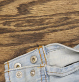 Universal Thread Long Sleeve Star Embroidered Western Denim Shirt Denim Blue L