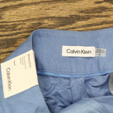 Calvin Klein Womens Linen-Blend Wide-Leg Pants S43PA994 Bayour Blue 16