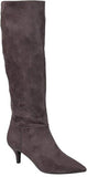 Journee Collection  Vellia Tru Comfort Kitten Heel Knee High Boots Gray 6M-WC