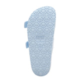 Shade & Shore Womens Neida Eva Two Band Footbed Sandals 86509395 Neida Blue 6M