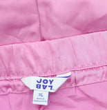 Joylab Womens Low-Rise Satin Tear Away Track Pants 94628900 Pink / Neon Pink XL