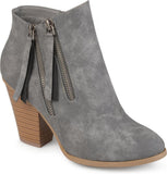 Journee Collection Women's Tru Comfort Foam Vally Bootie Ankle Boot Gray 7.5M