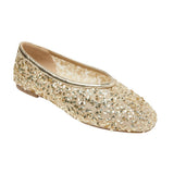 A New Day Sammie Sequin Ballet Flats with Memory Foam 94685486 Gold Yellow 7.5M