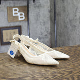 A New Day Womens Lace Milan Slingback Pumps 93708032 Cream Off White 7M