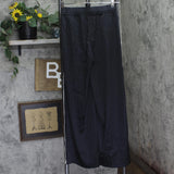 Joylab Womens Low-Rise Satin Tear Away Track Pants 94628888 Black / Tan 2XS