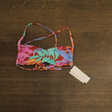 Salt + Cove Juniors Sweetheart Bralette Bikini Swim Top 807140 Brown Multi S