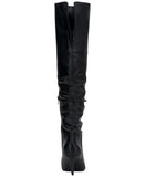 Inc International Concepts Damoni Mid-Heel Over The Knee Boots Black Smooth 7M