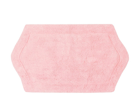 Home Weavers Plush Tufted Cotton Bath Rug Mat with Non-Slip Backing Pink 24x40