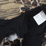 Bar III Womens Animal-Print Cowlneck One-Piece Swimsuit MBBC23230 Animal Brown M