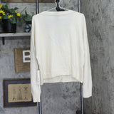 Aqua Womens Cashmere V-Neck Button Up Cardigan Sweater V10337 Ash Off White 2XL