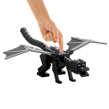Minecraft Breath Attack Ender Dragon Action Figure with 10 Discs Black 21.6 in.