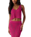 O'Neill Womens Ryan Crochet Cover Up Tank SP5403001 Fuchsia Purple Pink M