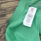 Reebok Womens Halted Unlined Open Mesh Back Sports Bra Green XS