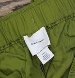Calvin Klein Womens Drawstring Wide-Leg Pants 44B932G Dark Leaves Green S