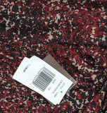 Taylor Womens Petite Long-Sleeve Chiffon Dress 3109P Crimson / Black 10P