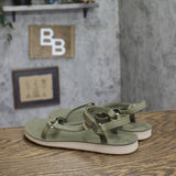 Teva Womens Original Universal Slim Lea Sport Sandal Burnt Olive Green 9M
