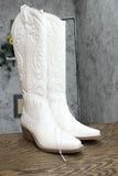Wild Fable Kenzi Western Boots with Memory Foam Insole Ivory Off White 7.5M