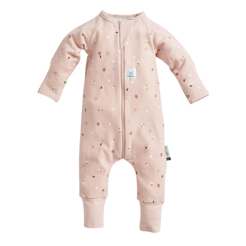 Ergopouch Long Sleeve Romper 1.0 TOG One Piece Daisies Pink 1 Year