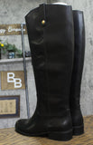 INC International Concepts Fawne Leather Knee-High Riding Boots Black 8.5M