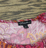 Prelude Womens Knit Bell-Sleeve Top Pink Peacock M