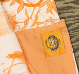 Coniglio Palm Beach Duvet Cover and Sham Set Cranes Persimmon Orange Queen