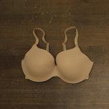 Auden Womens Luxe Stretch Comfort Wire Demi Bra 94266752 Pearl Tan Brown 36DD