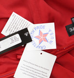 Xscape Womens Plus Size Long Off the Shoulder Scuba Crepe Dress Gown Red 16W