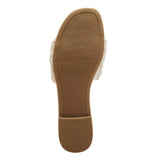 A New Day Woven Raffia Slide Sandals with Memory Foam Insole White Multi 8M