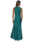 Donna Karan Womens Cowlneck Slip Gown Dress Evening KA5B12P3 Lawn Green 16