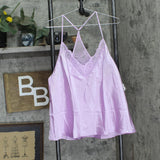 Flora by Flora Nikrooz Sharon 2-Pc. Satin Sleep Pajama Set Orchid Purple XL