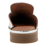 Aerosoles Womens Wilda Mule Slip On Faux Leather WILDA Silver Mirror Gray 8.5M