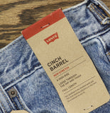 Levi's Womens Cinch Barrel Zip Fly Jeans 94417209 Let Love in Blue 30X31