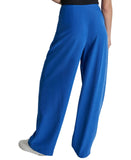 DKNY Womens Twill Tie-Front Pleated Pants P4GKTX72 Lapis Blue 2