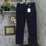 Anne Klein Womens Fly Front 5 Pocket Straight Leg Jeans Indigo Rinse Wash 12
