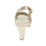 Easy Street Womens Sol Heeled Sandal Heels SOL Champagne Gold 8.5W