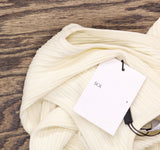 Solid & Striped Womens The Varena Dress Cover Up Ribbed Ecru Off white XS