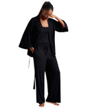 State Of Day Womens Fluid-Knit Pajama Cami Top 100189719MS Black XS