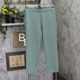 A New Day Womens Knit Pull On Side Zip Pants Green 8S