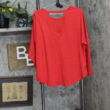 All In Motion Womens Leggings-Friendly Long Sleeve Top 90612561 Red XL