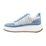 Universal Thread Persephone Sneakers with Memory Foam Insole Blue Denim 6.5M